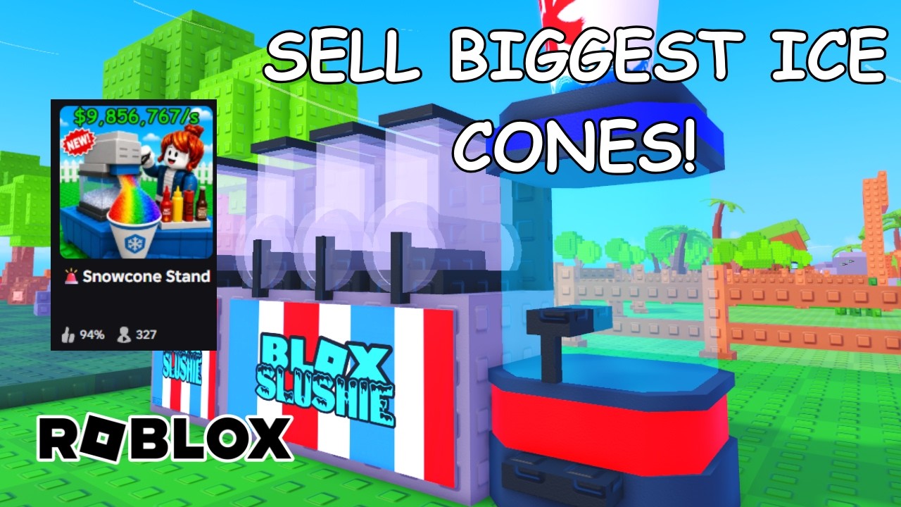 Snowcone Stand stand and customers